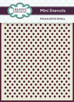 Sabluuna 8x10 cm - Creative Expressions Mini Stencils Polka Dots Small