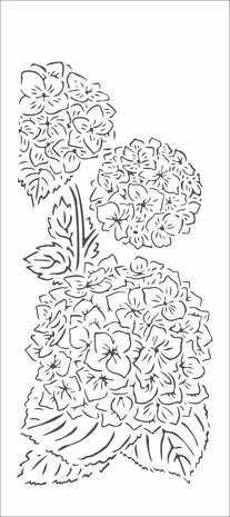 Sabluuna 10x22 cm - The Crafter's Workshop Hydrangea Bouquet