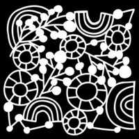 Sabluuna 15x15 cm - The Crafter's Workshop  Rainbow Branch Circle