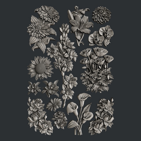 Silikonimuotti 20x30 cm - Flower Festival Zuri