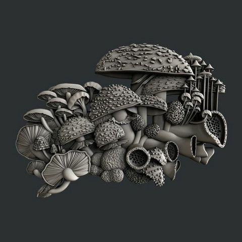 Silikonimuotti 11x15 cm - Mushroom Bloom 1 Zuri