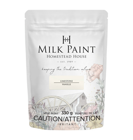 Maalijauhe - Milk Paint HH Limestone - Kalkkikivenvalkoinen