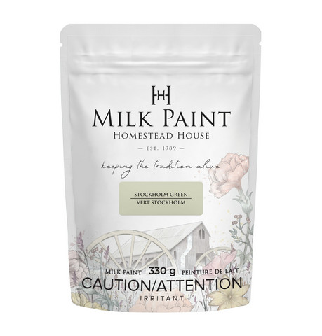 Maalijauhe - Milk Paint HH Stockholm Green - Tuhkholmanvihreä
