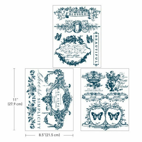 Siirtokuva 64x27 cm - Lovely Labels Re-Design with Prima Decor Transfer