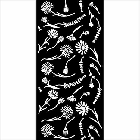 Sapluuna Kukka Stamperia Thick Stencil Flowers Kalkkimaalikauppa fi Sapluuna Kukka Stamperia Thick Stencil Flowers Kalkkimaalikauppa fi