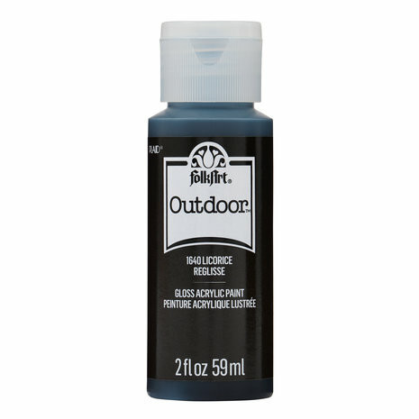 Ulkomaali musta - FolkArt Outdoor - Licorice 59 ml