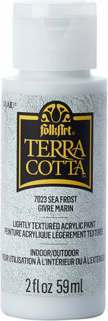 Tekstuurimaali harmaa - FolkArt Terra Cotta - Sea Frost 59 ml