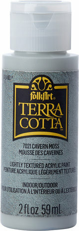Tekstuurimaali harmaa - FolkArt Terra Cotta - Cavern Moss 59 ml