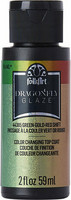 Väriä vaihtava kuullote - FolkArt Dragonfly Glaze - Green-Gold-Red 59 ml