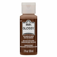 Kiiltävä akryylimaali ruskea - FolkArt Glossy - Chocolate Drizzle 59 ml