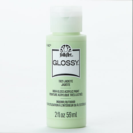 Kiiltävä akryylimaali vaaleanvihreä - FolkArt Glossy - Jadeite 59 ml