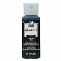 Kiiltävä akryylimaali musta - FolkArt Glossy - Onyx 59 ml