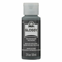 Kiiltävä akryylimaali harmaa - FolkArt Glossy - Phantom Gray 59 ml