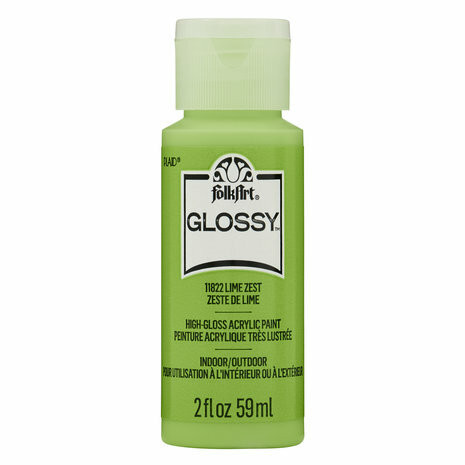 Kiiltävä akryylimaali vihreä - FolkArt Glossy - Lime Zest 59 ml