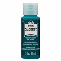 Kiiltävä akryylimaali vihreä - FolkArt Glossy - Tropical Green 59 ml
