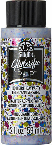 Glitterlakka mix - FolkArt Glitterific Pop - Birthday Party 59 ml