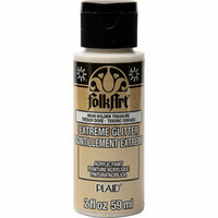 Glittermaali kulta - FolkArt Extreme Glitter - Golden Treasure 59 ml