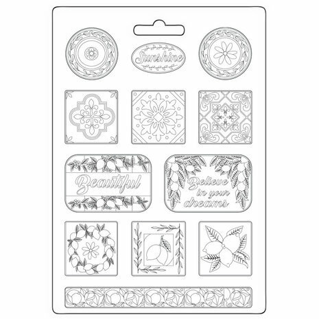 Muotti 21x29 cm - Stamperia Soft Mould Plates