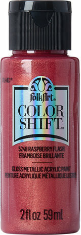 Helmiäismaali punainen - FolkArt Color Shift - Raspberry Flash 59 ml