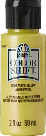Helmiäismaali keltainen - FolkArt Color Shift - Pastel Yellow 59 ml