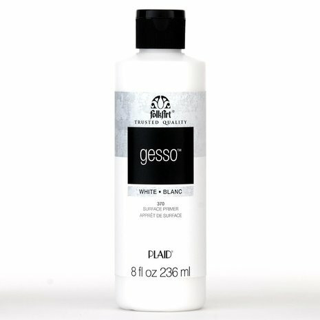 Pohjustusaine - FolkArt Gesso White Surface Primer - 236 ml