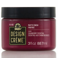 Sabluunatahna tummanpunainen - FolkArt Design Creme Cranberry Cocktail - 88 ml