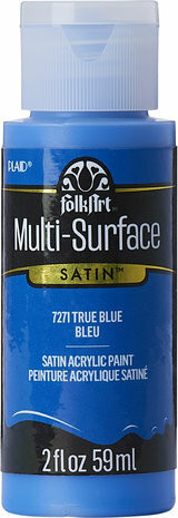 Monikäyttömaali sininen - FolkArt Multi-Surface Satin True Blue 59 ml