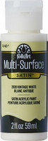 Monikäyttömaali valkoinen - FolkArt Multi-Surface Satin Vintage White 59 ml
