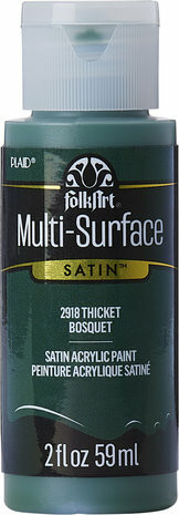 Monikäyttömaali vihreä - FolkArt Multi-Surface Satin Thicket 59 ml