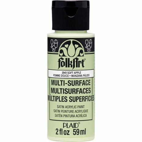Monikäyttömaali vihreä - FolkArt Multi-Surface Satin Soft Apple 59 ml