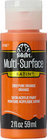 Monikäyttömaali oranssi - FolkArt Multi-Surface Satin Pure Orange 59 ml