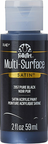 Monikäyttömaali musta - FolkArt Multi-Surface Satin Pure Black 59 ml