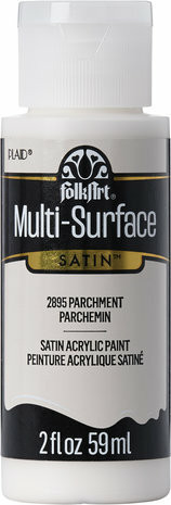 Monikäyttömaali valkoinen - FolkArt Multi-Surface Satin Parchment 59 ml
