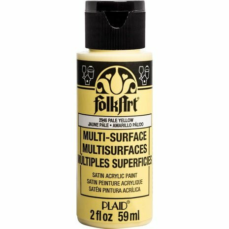 Monikäyttömaali keltainen - FolkArt Multi-Surface Satin Pale Yellow 59 ml