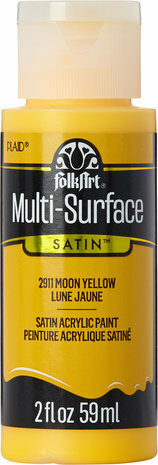Monikäyttömaali keltainen - FolkArt Multi-Surface Satin Moon Yellow 59 ml