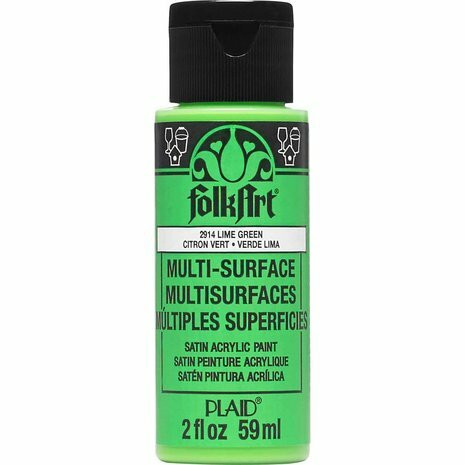 Monikäyttömaali vihreä - FolkArt Multi-Surface Satin Lime Green 59 ml