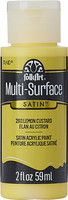 Monikäyttömaali keltainen - FolkArt Multi-Surface Satin Lemon Custard 59 ml