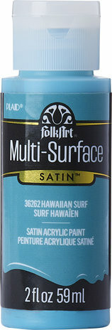 Monikäyttömaali vaaleansininen - FolkArt Multi-Surface Satin Hawaiian Surf 59 ml