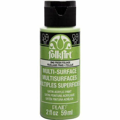 Monikäyttömaali vihreä - FolkArt Multi-Surface Satin Fresh Foliage 59 ml