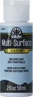 Monikäyttömaali harmaa - FolkArt Multi-Surface Satin Dove Gray 59 ml