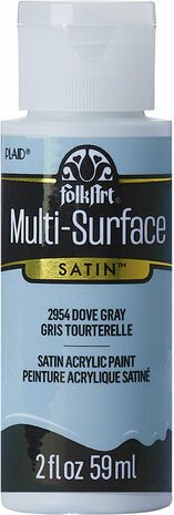Monikäyttömaali harmaa - FolkArt Multi-Surface Satin Dove Gray 59 ml