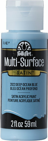 Monikäyttömaali vaaleansininen - FolkArt Multi-Surface Satin Ocean Blue 59 ml