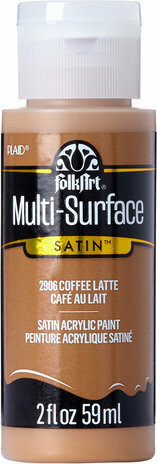 Monikäyttömaali ruskea - FolkArt Multi-Surface Satin Coffee Latte 59 ml