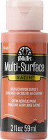 Monikäyttömaali oranssi - FolkArt Multi-Surface Satin Canyon Sunset 59 ml