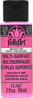 Monikäyttömaali pinkki - FolkArt Multi-Surface Bright Pink 59 ml