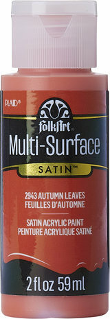 Monikäyttömaali oranssi - FolkArt Multi-Surface Satin Autumn Leaves 59 ml