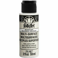 Monikäyttöhelmiäsmaali valkoinen - FolkArt Multi-Surface Pearl White 59 ml