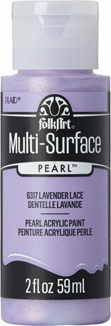 Monikäyttöhelmiäsmaali lila - FolkArt Multi-Surface Pearl Lavender Lace 59 ml