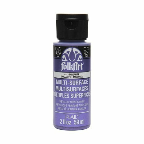 Metallihohtomaali violetti - FolkArt Multi-Surface Metallic Tanzanite 59 ml