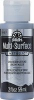 Metallihohtomaali hopea - FolkArt Multi-Surface Metallic Sterling Silver 59 ml